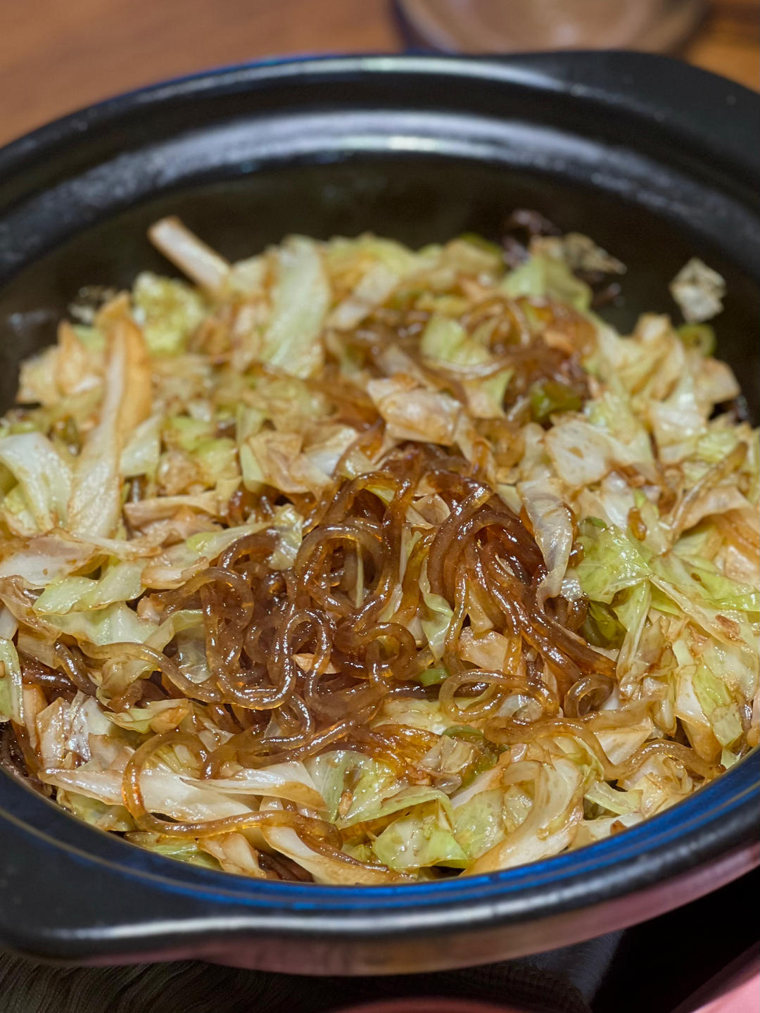 最近爱吃粉丝粉条～包菜炒粉丝
