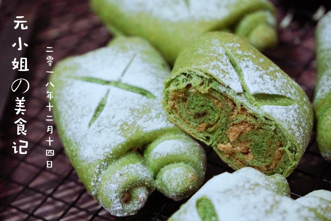 抹茶红豆牛奶卷（超好揉出手套膜的方子）