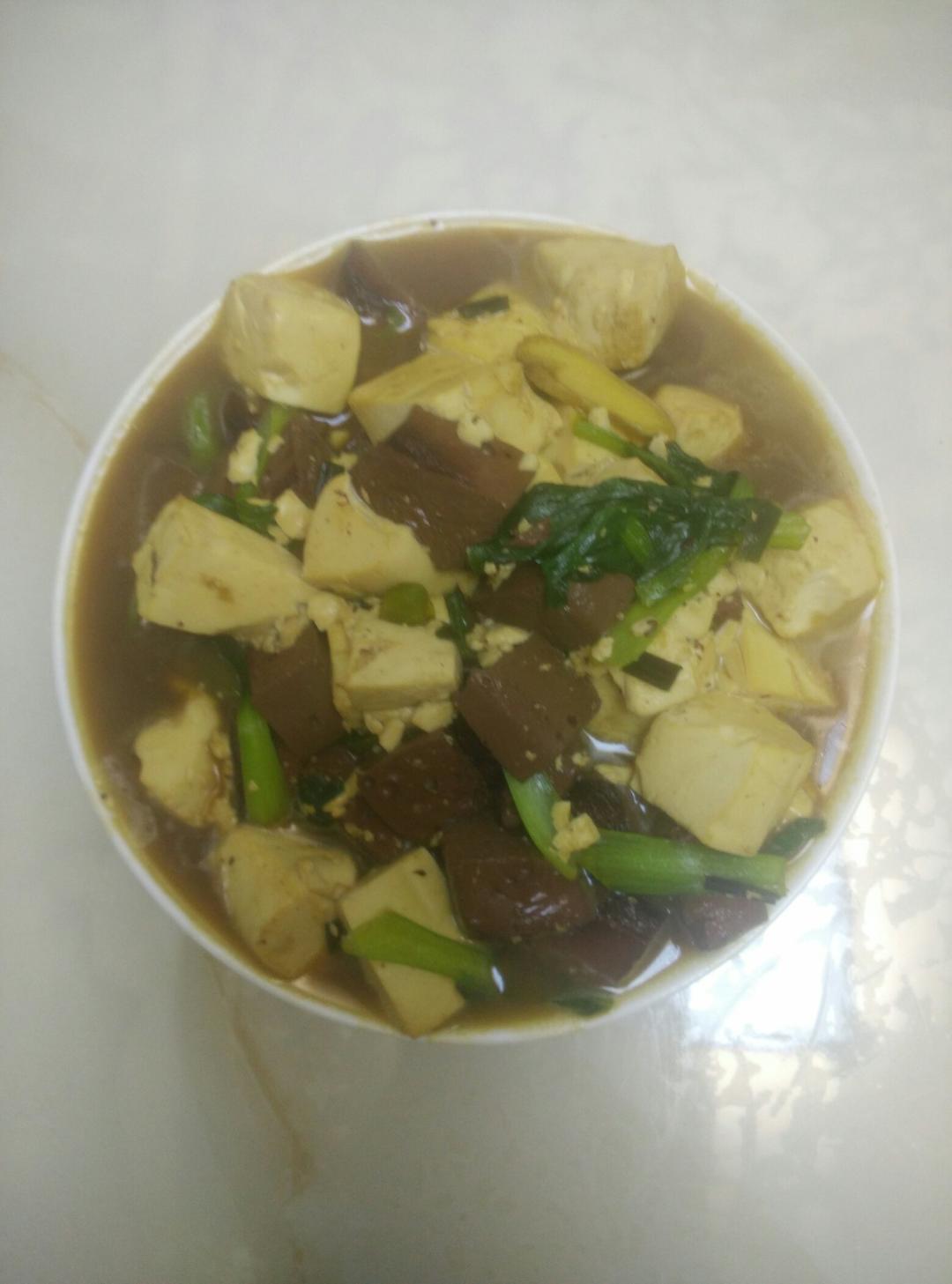 猪血豆腐