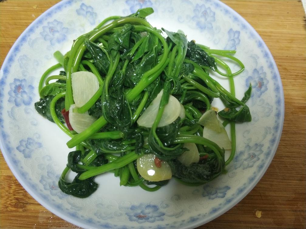 两分钟素炒苕尖的做法