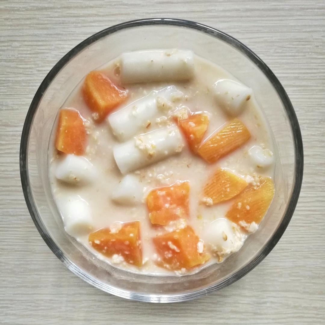 肉桂地瓜年糕麦片红糖粥