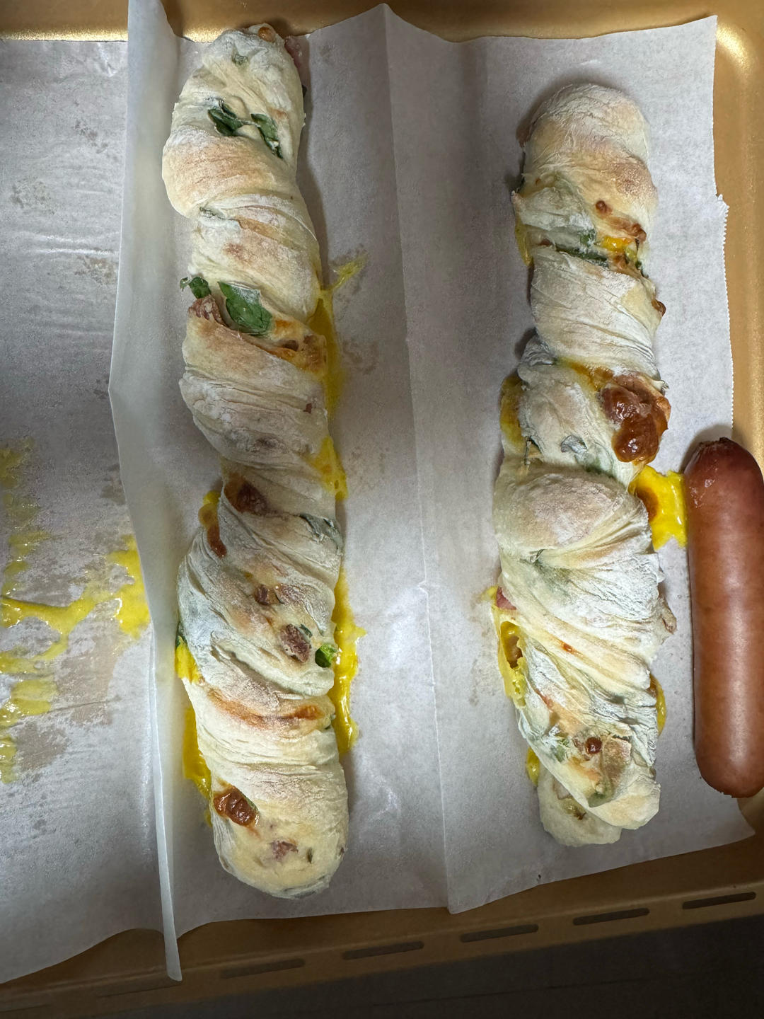 菠菜培根扭扭棒