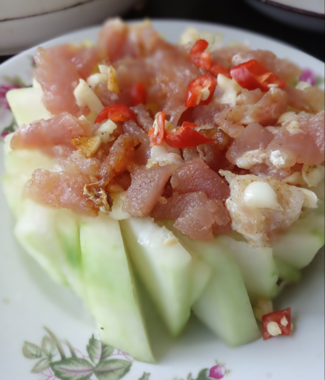 肉末蒸冬瓜