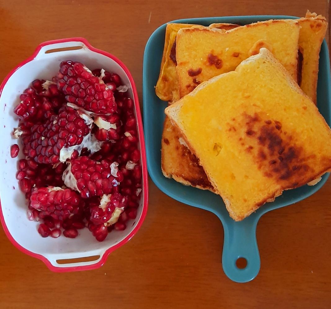 岩烧芝士吐司片的做法