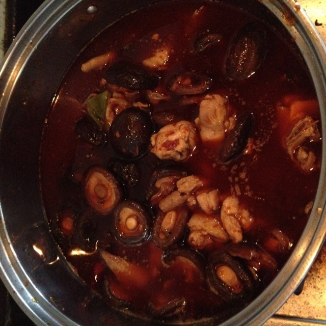 香菇炖鸡汤