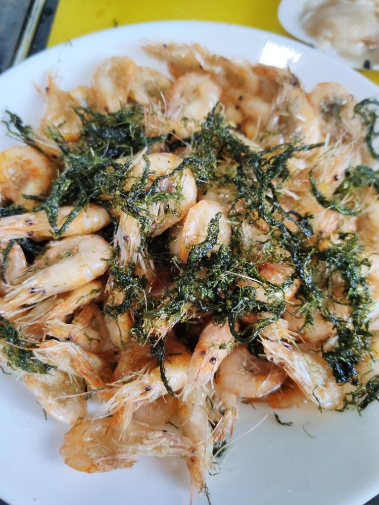 苔菜江白虾的做法