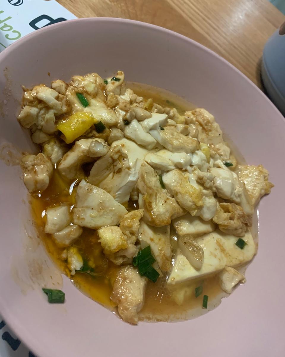 焖煎豆腐