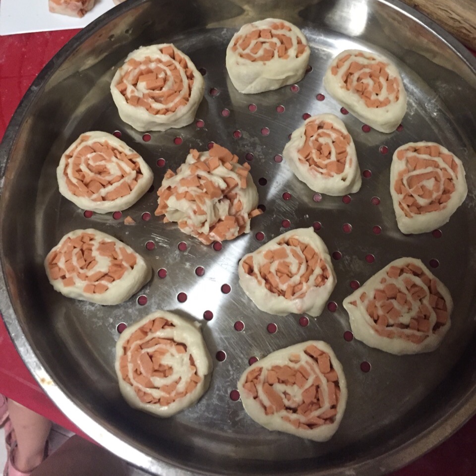 重葱火腿花卷