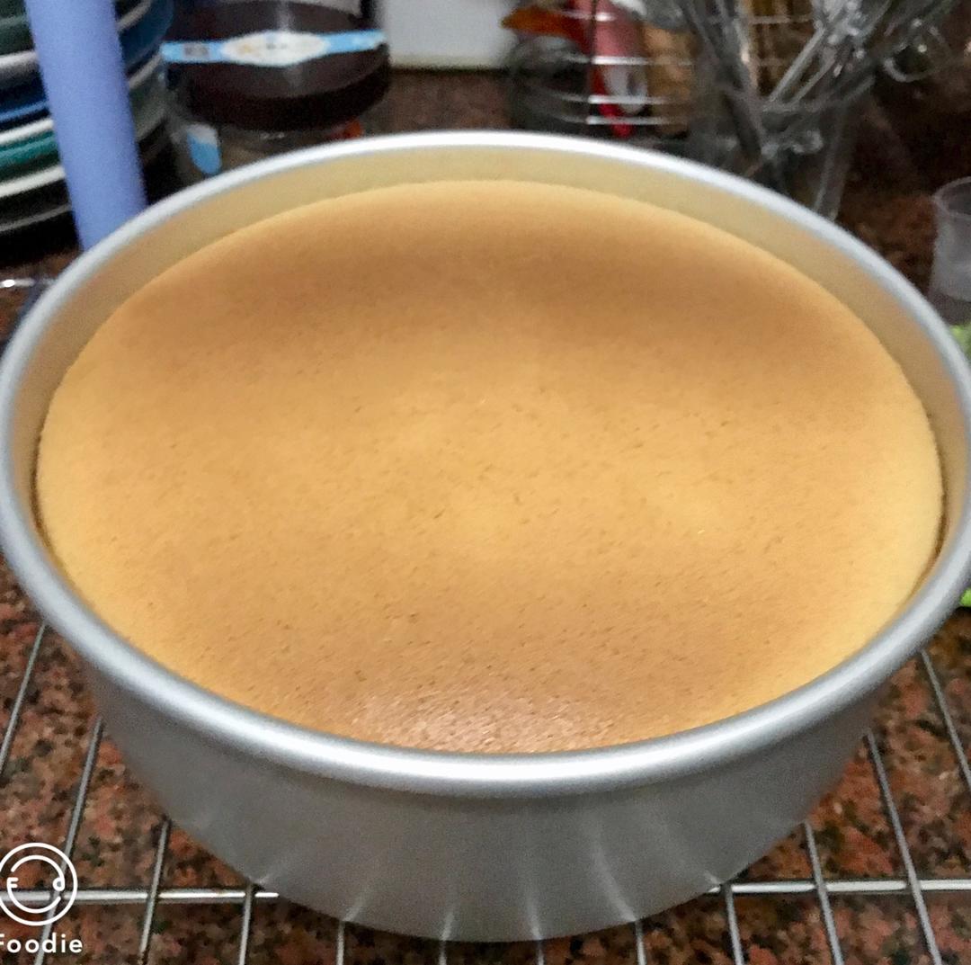 超好记八寸戚风蛋糕（后蛋法）