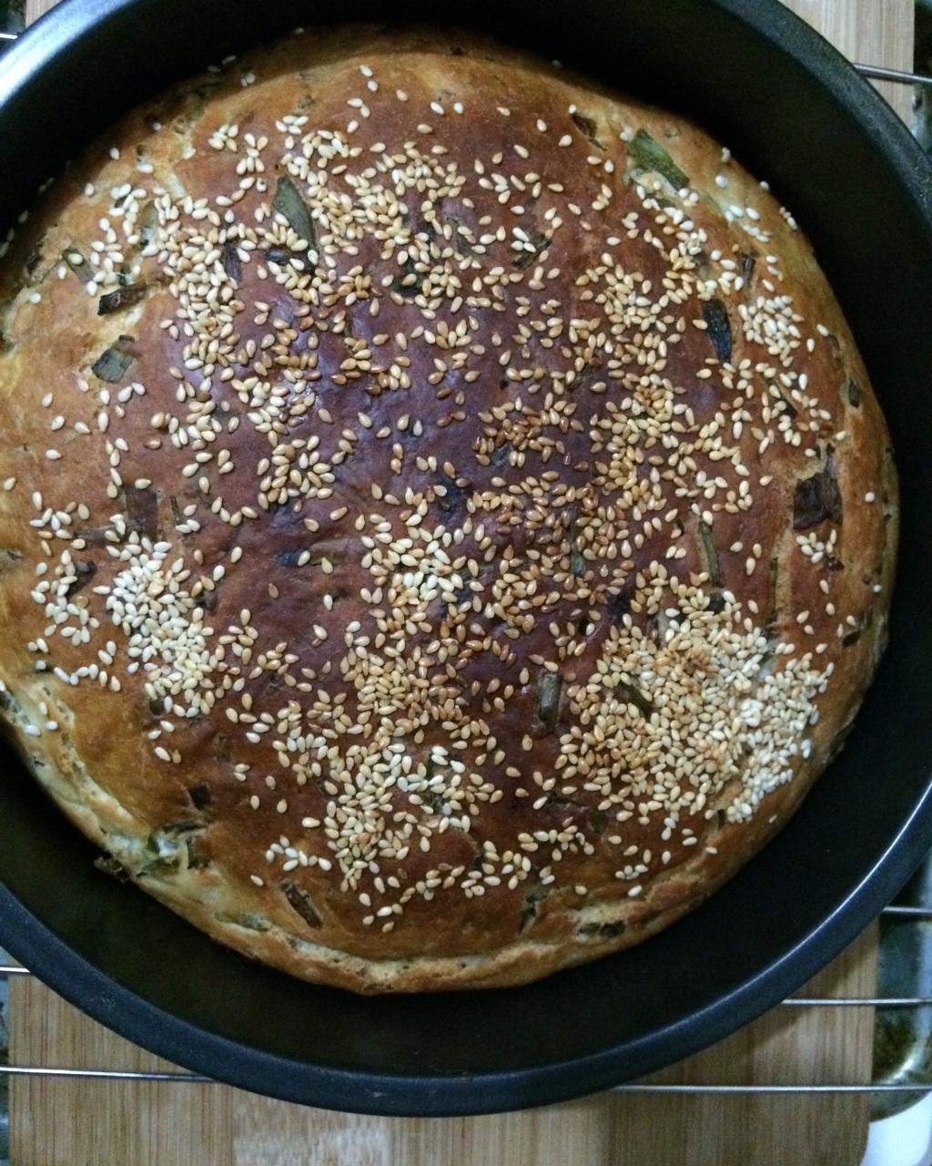 简易发面葱油饼（烤箱版）