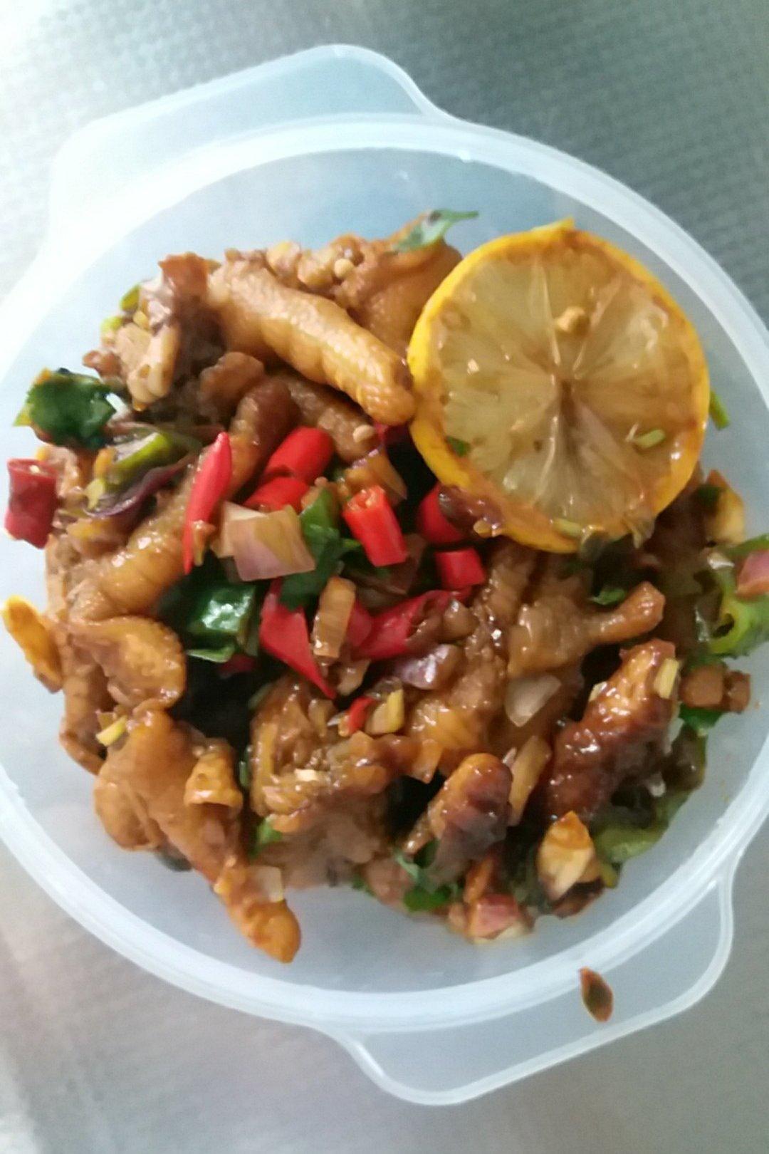 柠檬百香果鸡爪