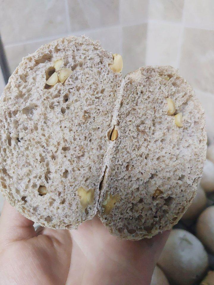 ❗️❗️免揉，没有一颗糖没有一滴油黑麦核桃面包，减脂刮油