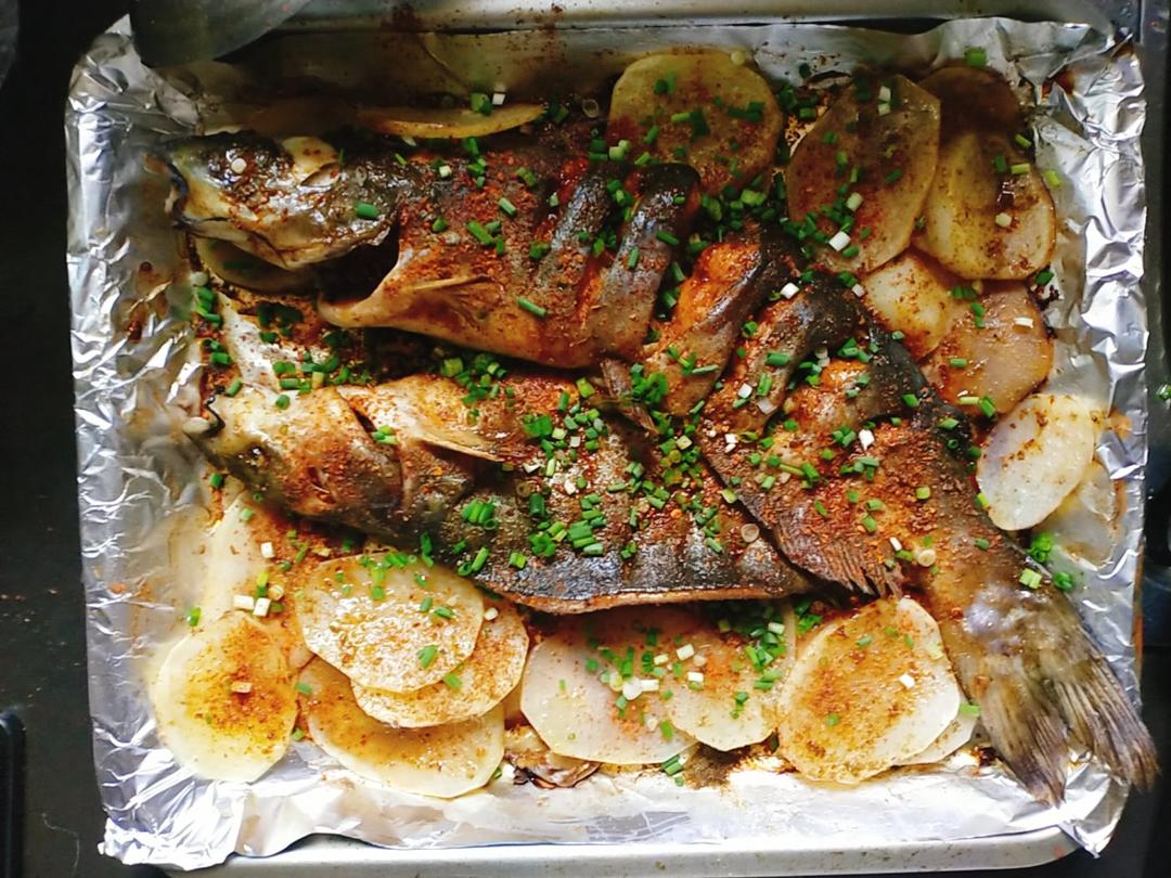 烧烤摊上的烤鱼  烤箱版烤鱼  干烤鱼