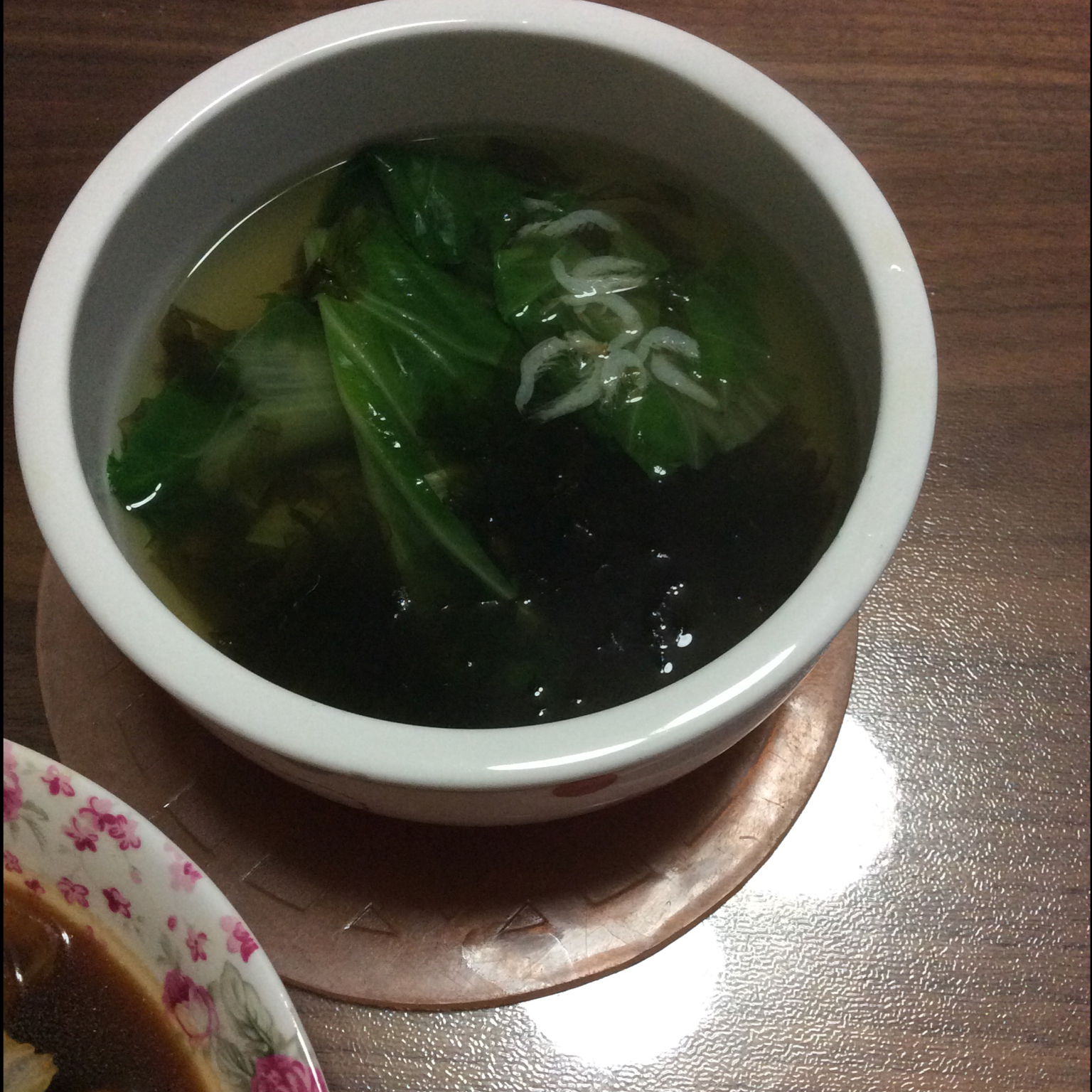 虾皮紫菜菠菜汤
