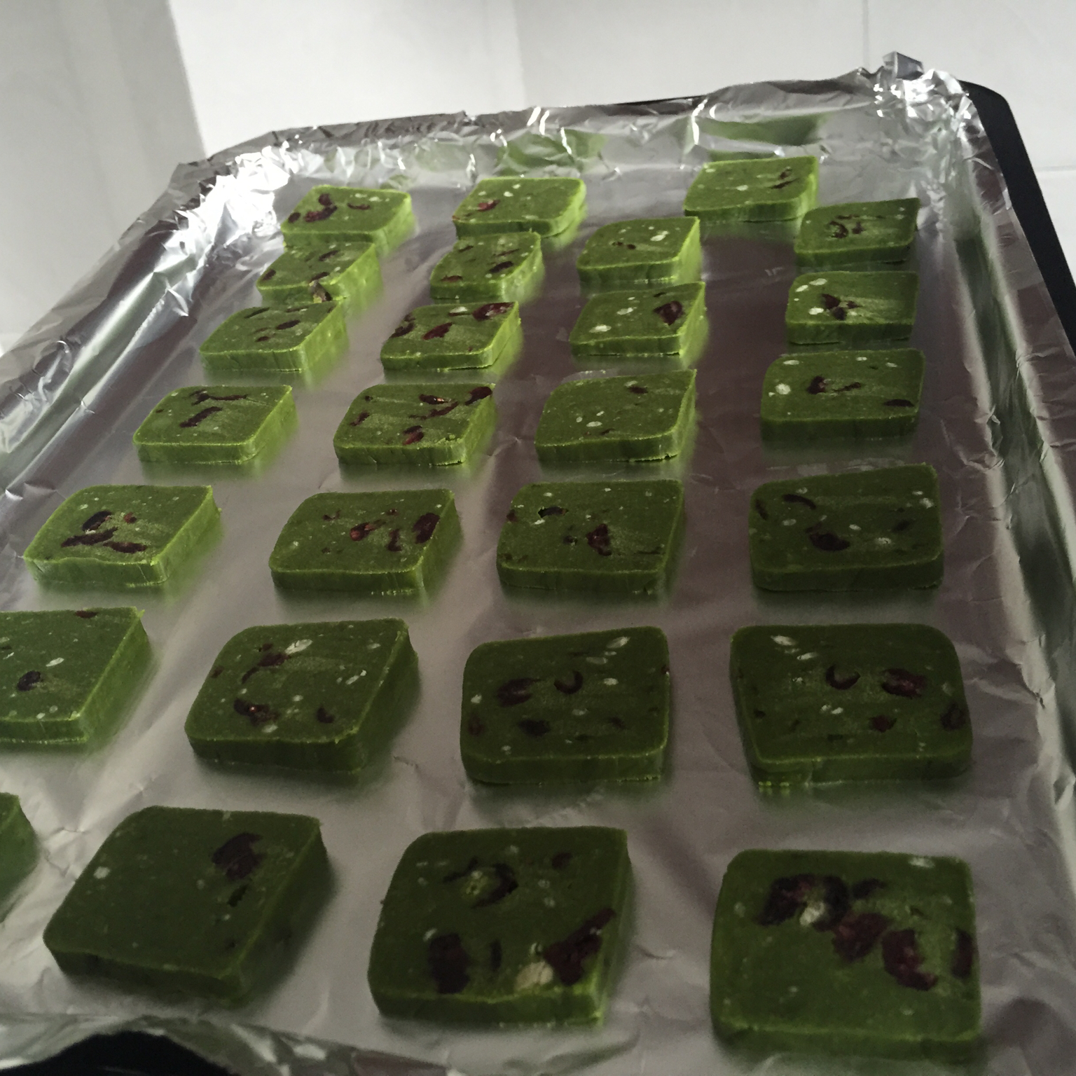 抹茶蔓越莓饼干