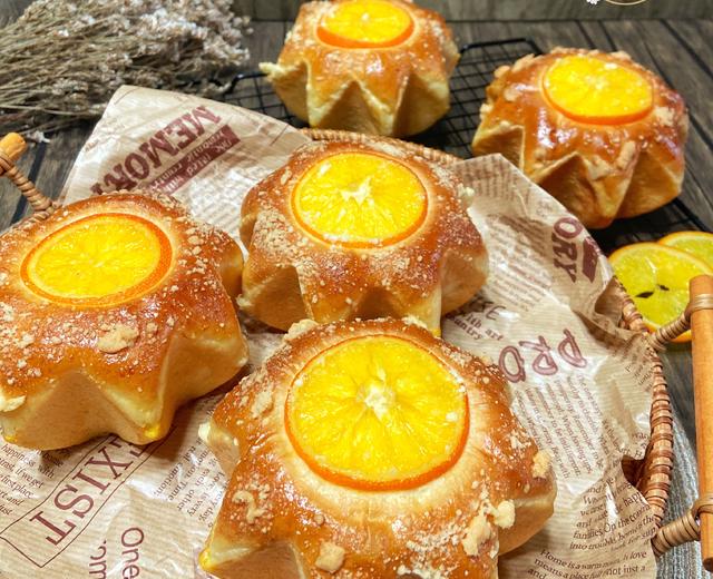香橙🍊红豆八角星面包的做法