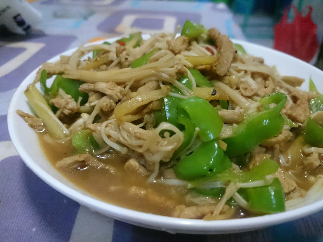 金针菇肉丝的做法