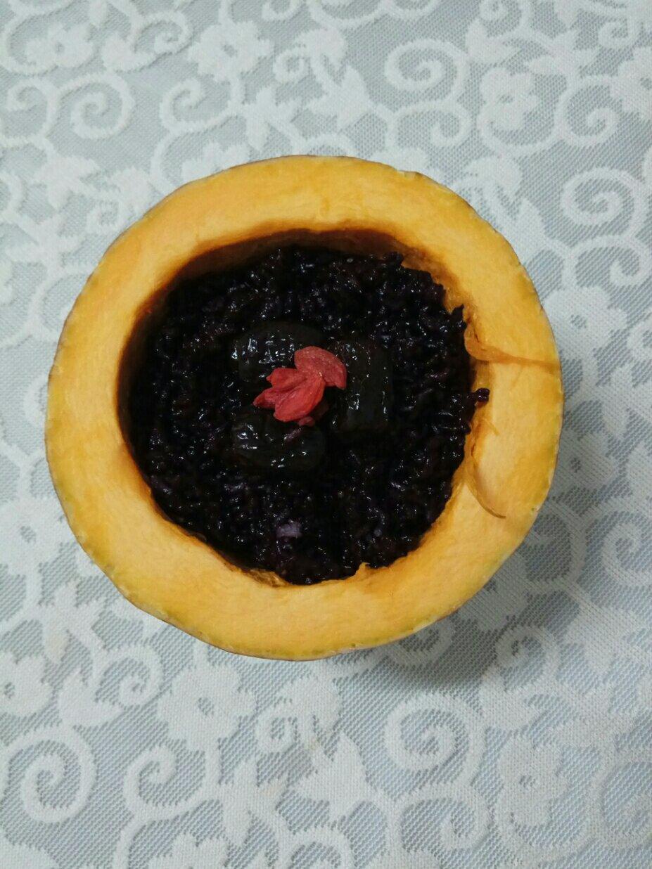黑米南瓜盅