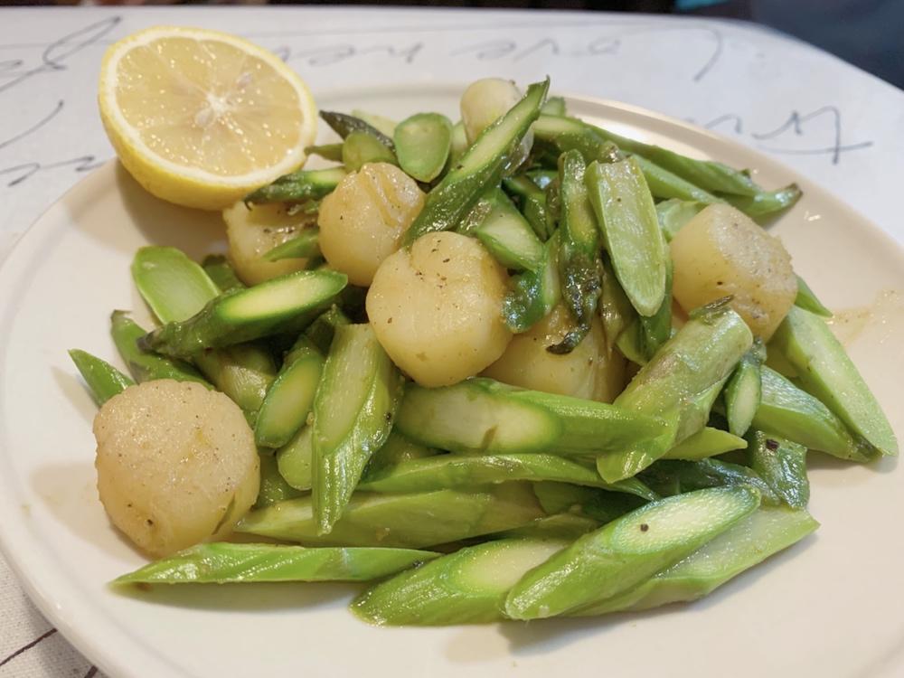 健身餐系列：芦笋带子
