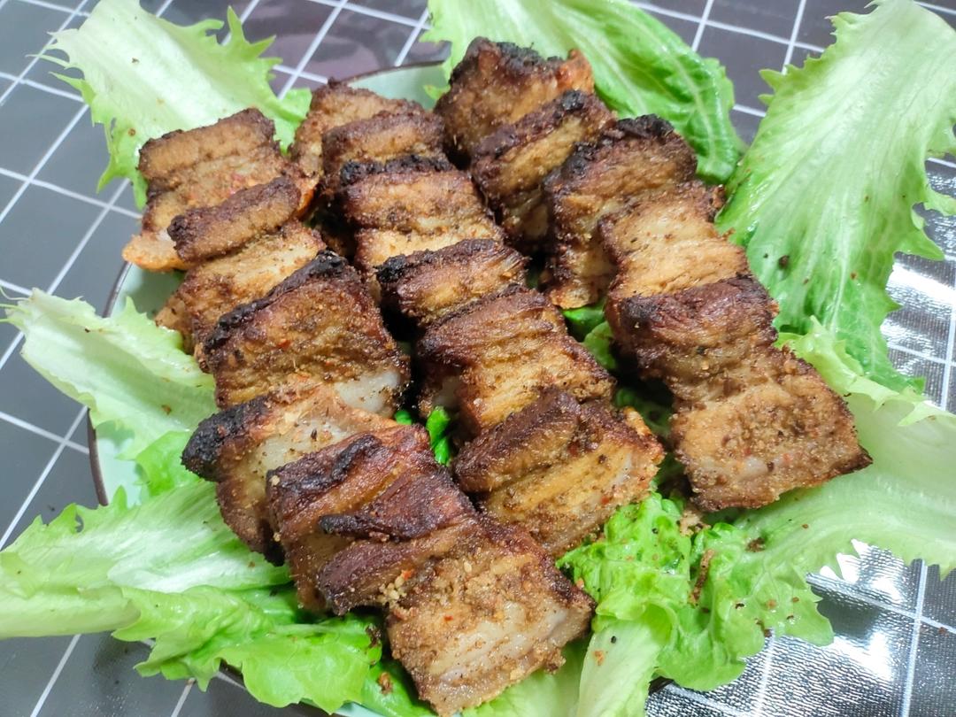 网红版🔥烤箱脆皮五花肉㊙️外脆里嫩生酮必吃
