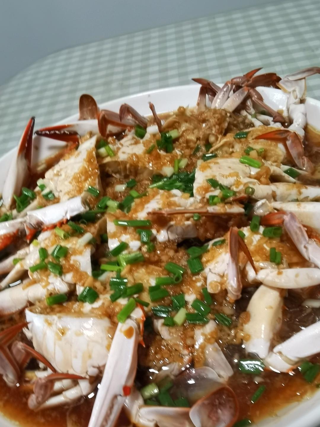 蒜蓉粉丝蒸梭子蟹