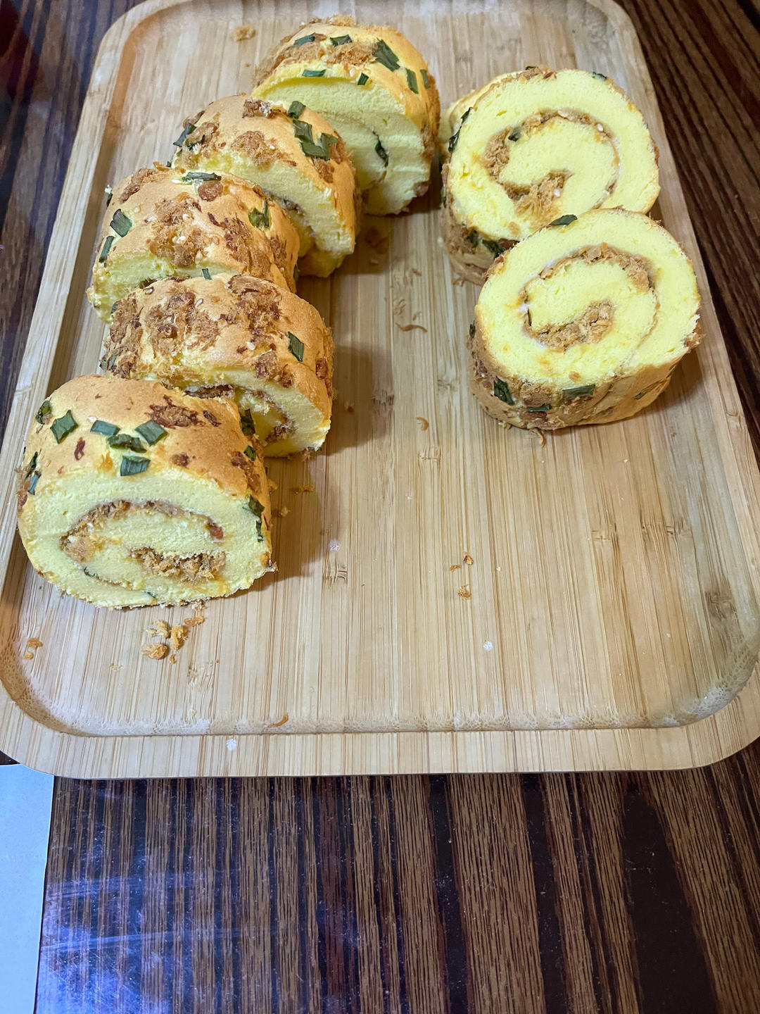 香葱肉松卷 蛋糕卷-无敌美味