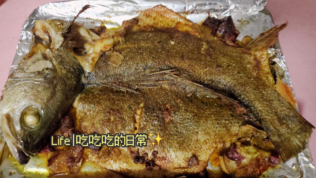 超简单的烤鲈鱼🐟
