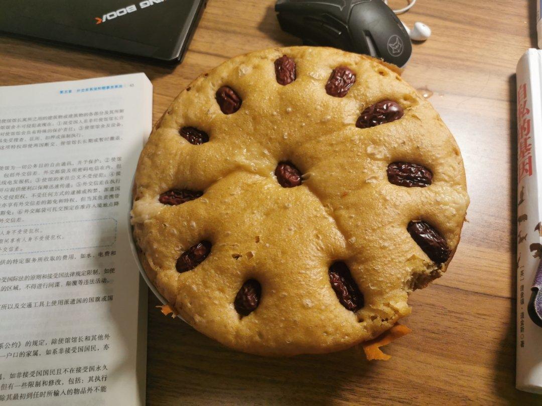 电饭锅版黑糖红枣发糕