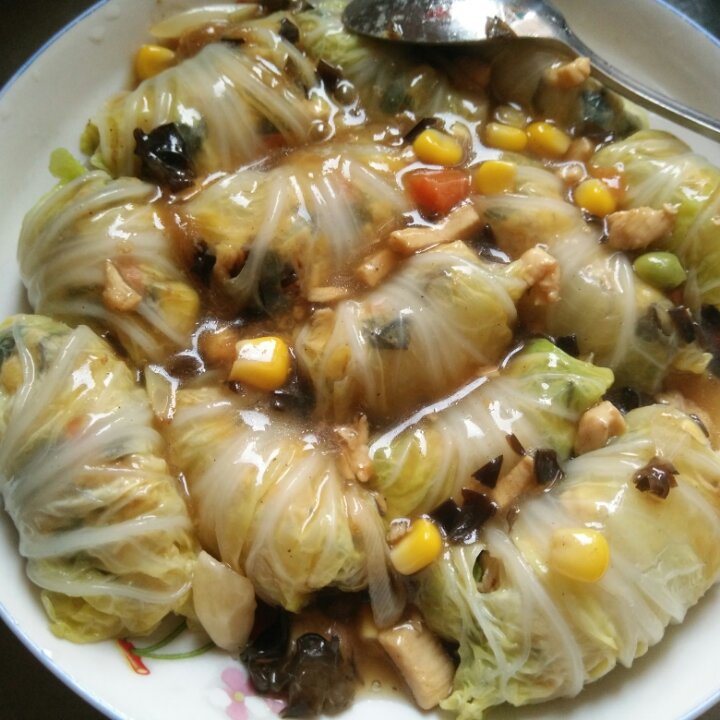 鲜香白菜包(八宝财袋)