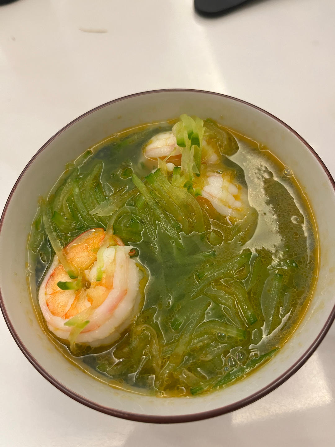 萝卜丝鲜虾汤