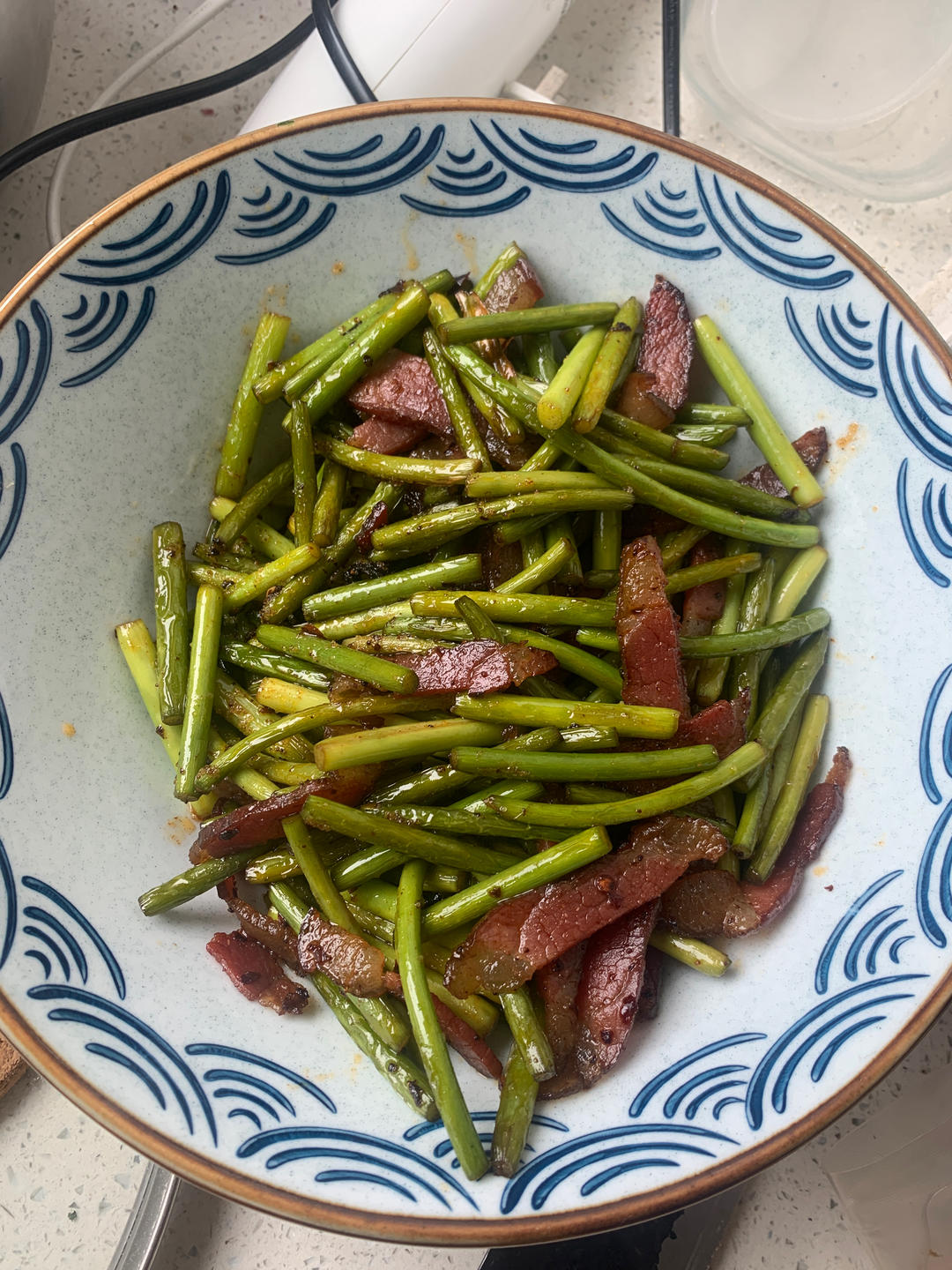 蒜苔炒腊肉