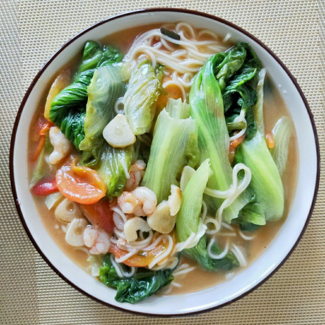 虾仁西红柿热汤面丨健康·三餐<好好吃饭8>