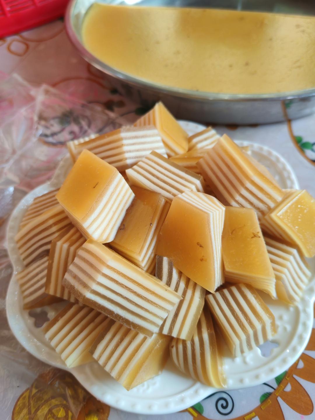 桂花椰汁千层糕(马蹄糕)