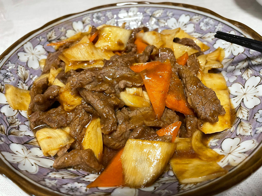 茭白炒牛肉