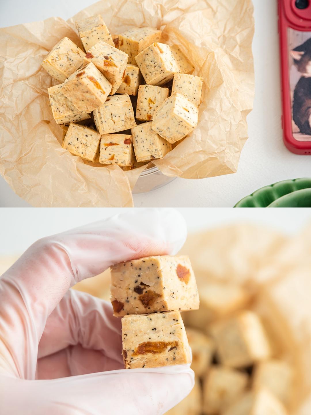 焦糖红茶杏干丁丁曲奇，年前的最后一炉