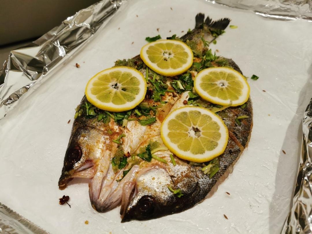 超易上手的香烤海鲈鱼