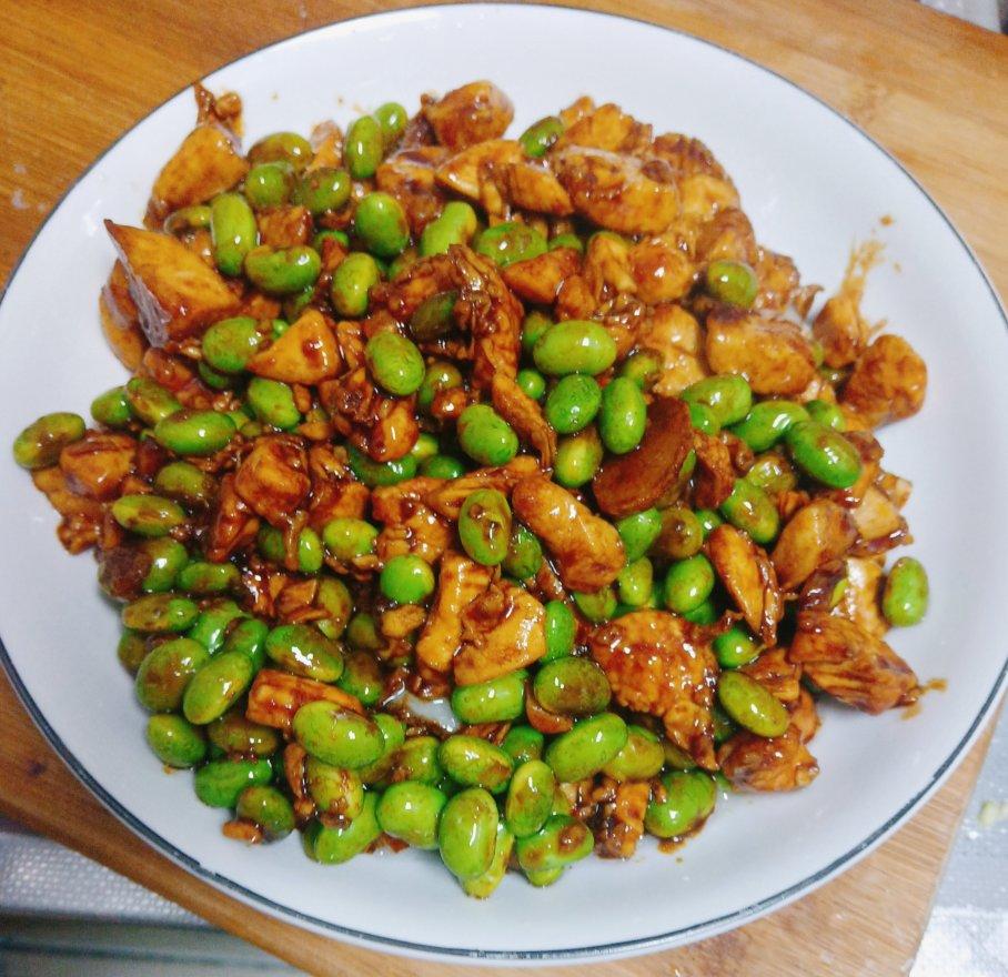 毛豆炒肉（超简单）