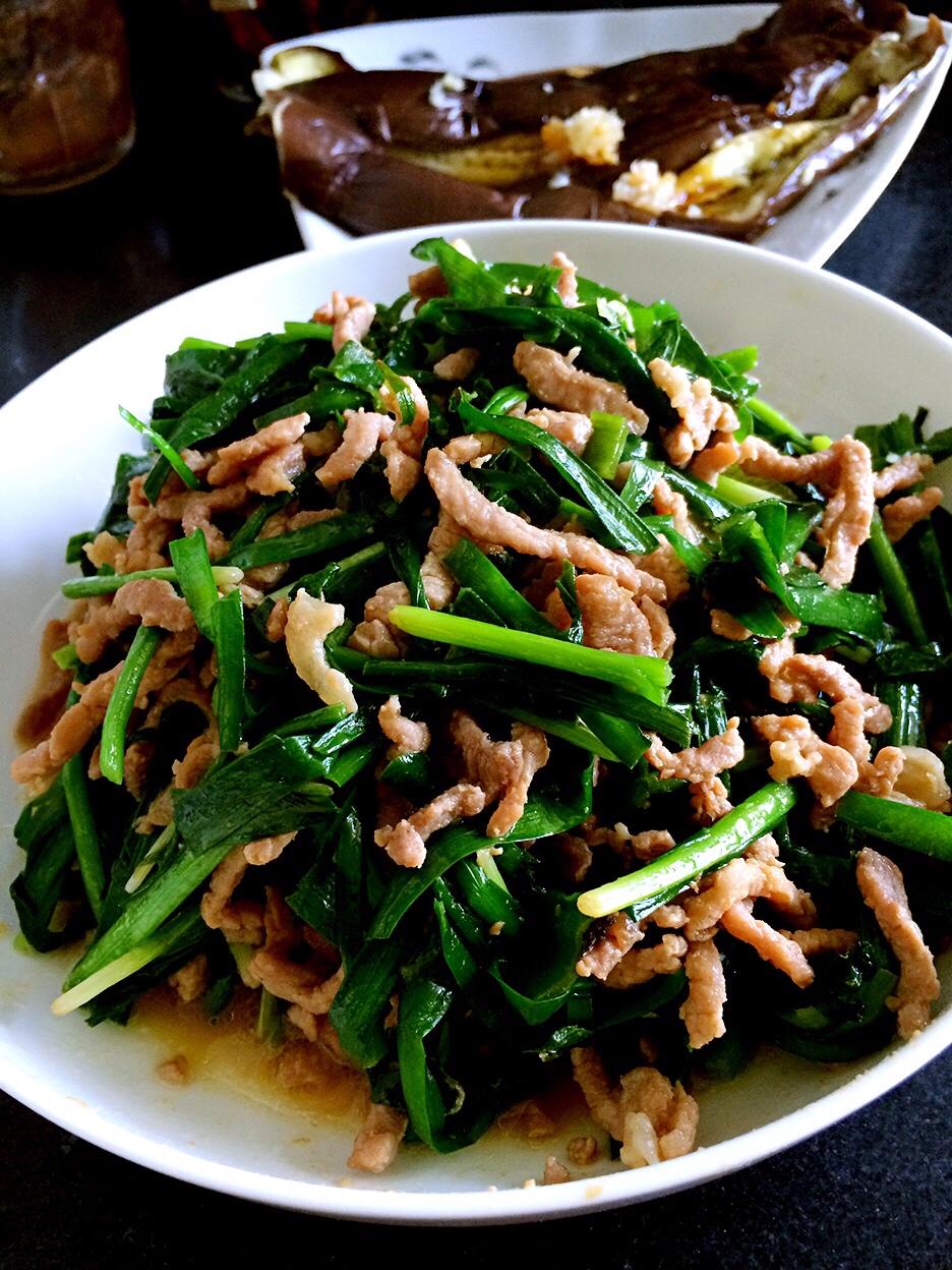 江苏晓做的韭菜炒肉丝