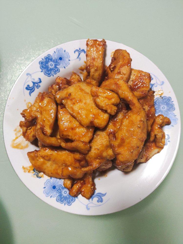 酸甜可口的糖醋里脊(鸡胸肉版)