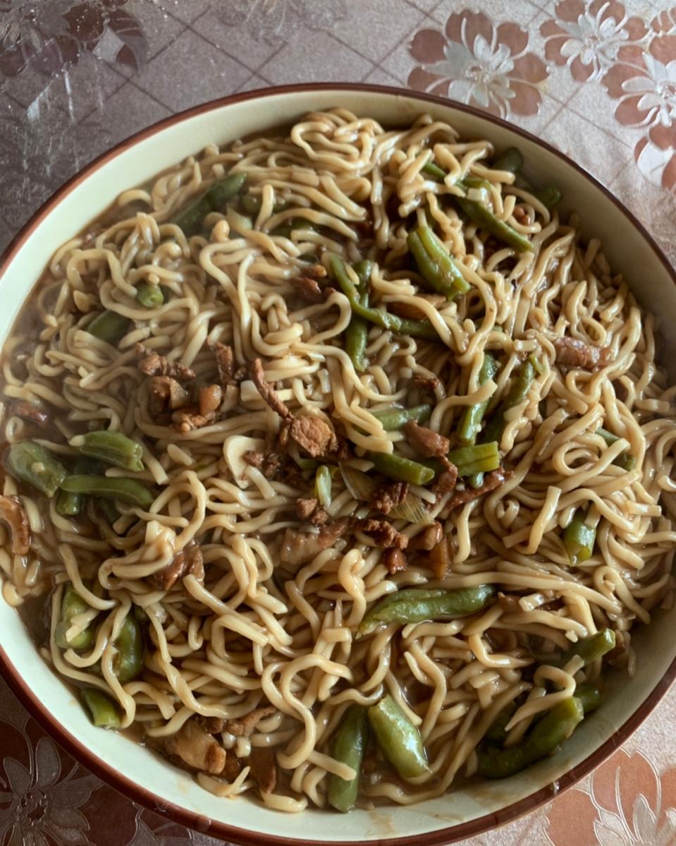 家常豆角焖面