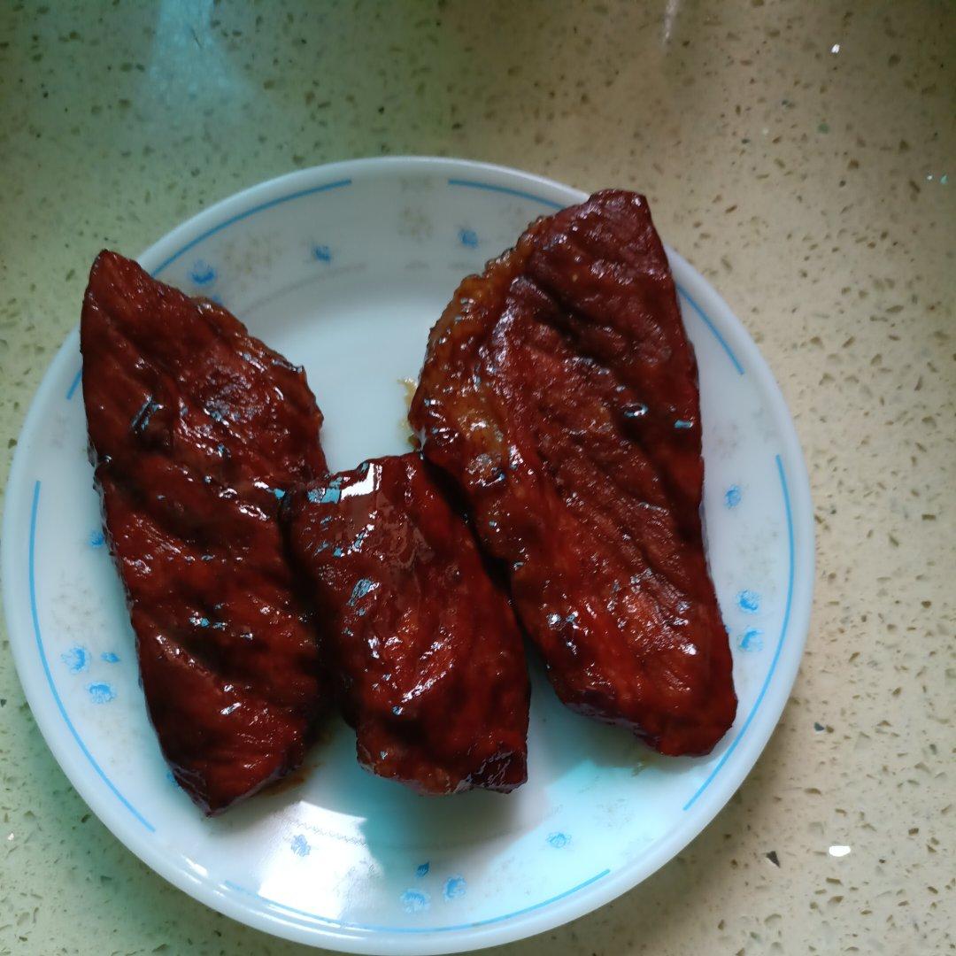 超简单平底锅叉烧肉，多汁味浓不能再快手