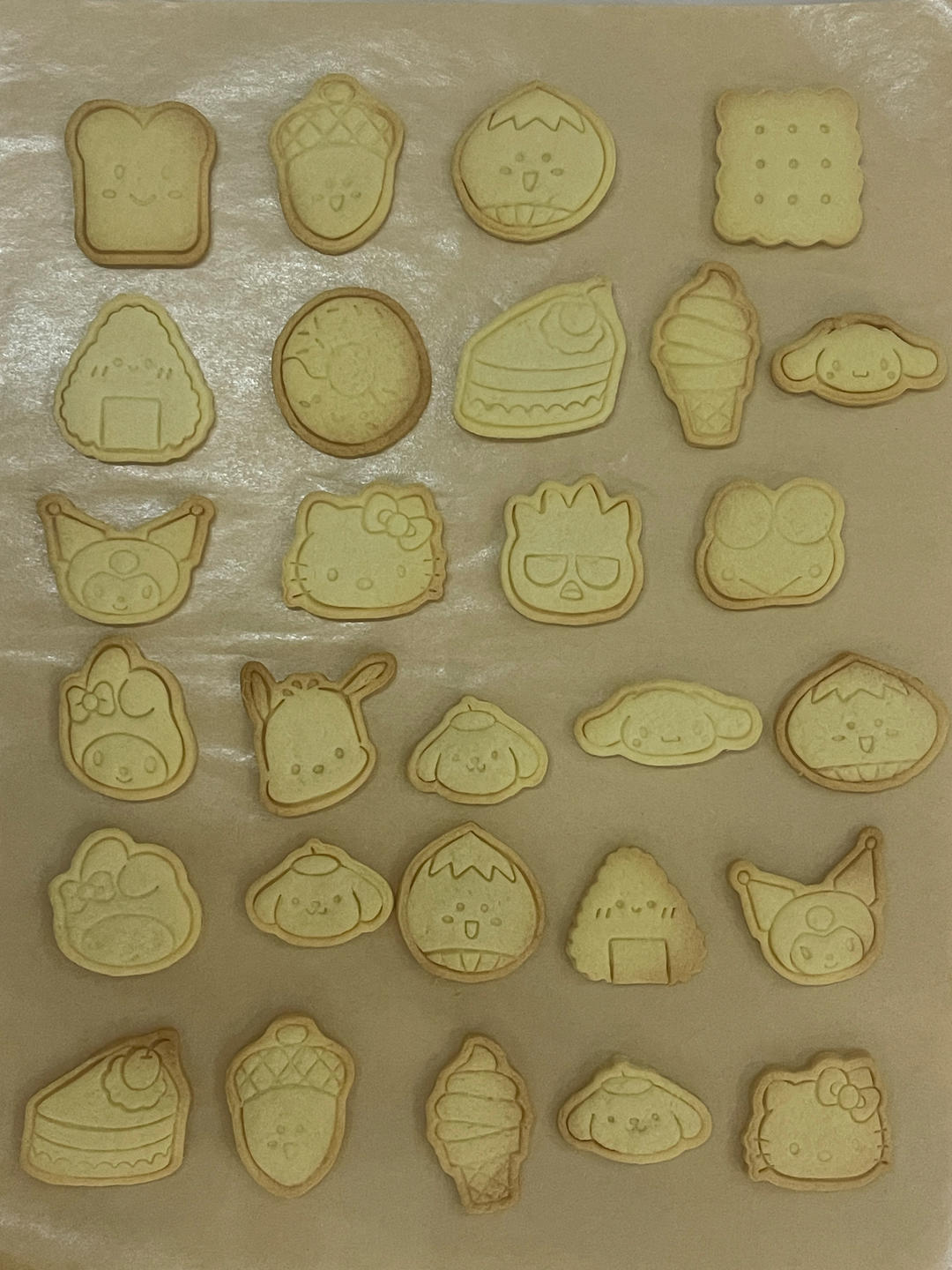 卡通黄油饼干
