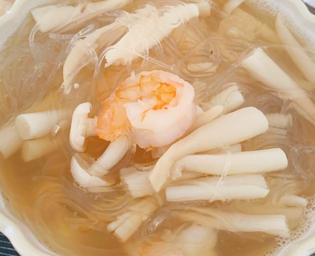 虾仁蘑菇粉丝汤 减脂必备晚餐 零厨艺版的做法