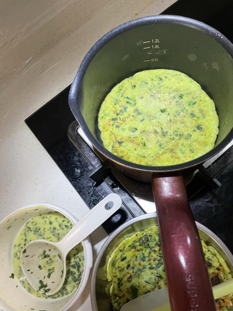 低脂菠菜鸡蛋饼