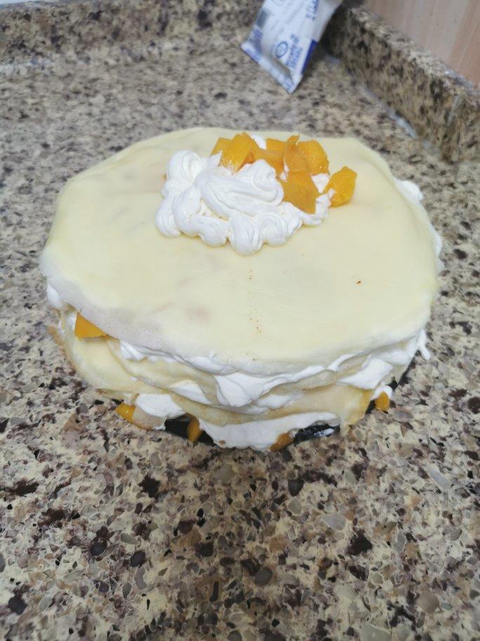 零基础做芒果千层蛋糕（8寸）