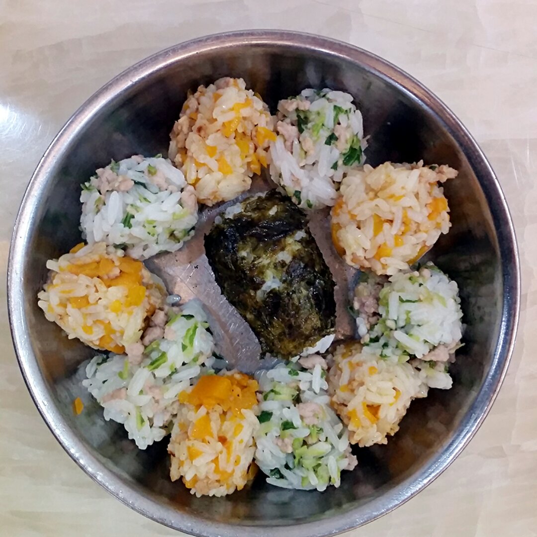 宝宝迷你三色饭团