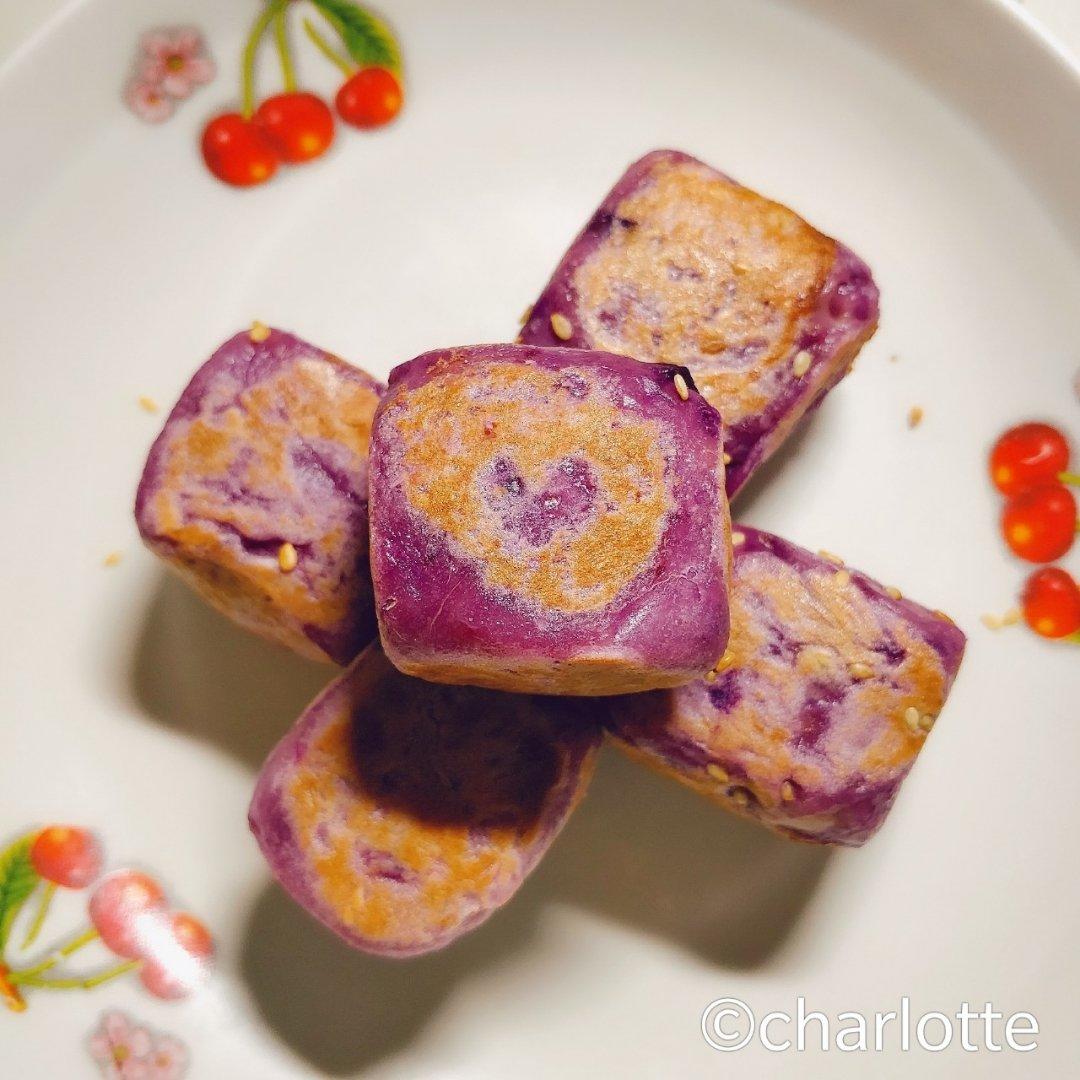 【爆浆紫薯仙豆糕】