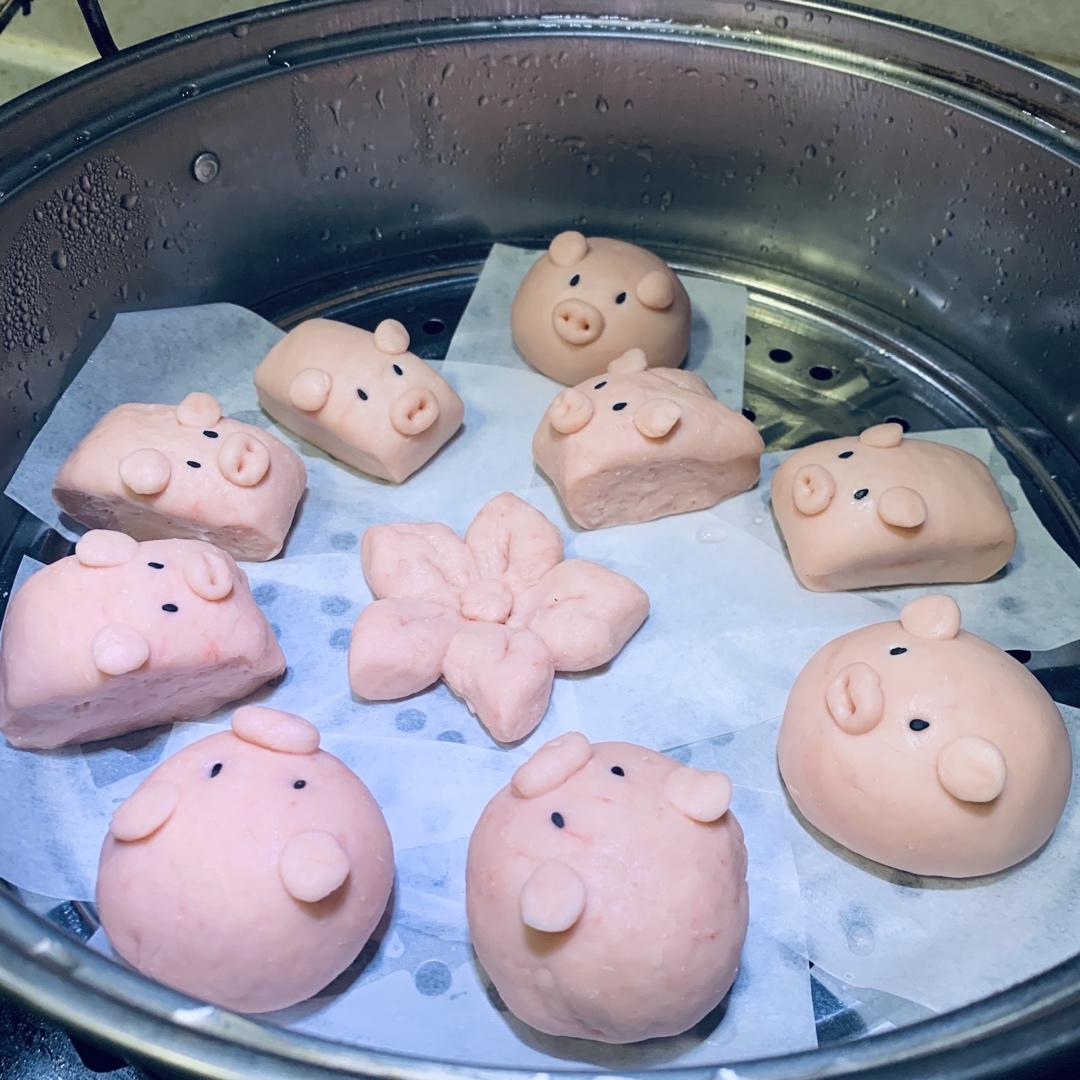 卡通刀切馒头系列之——奶香小猪
