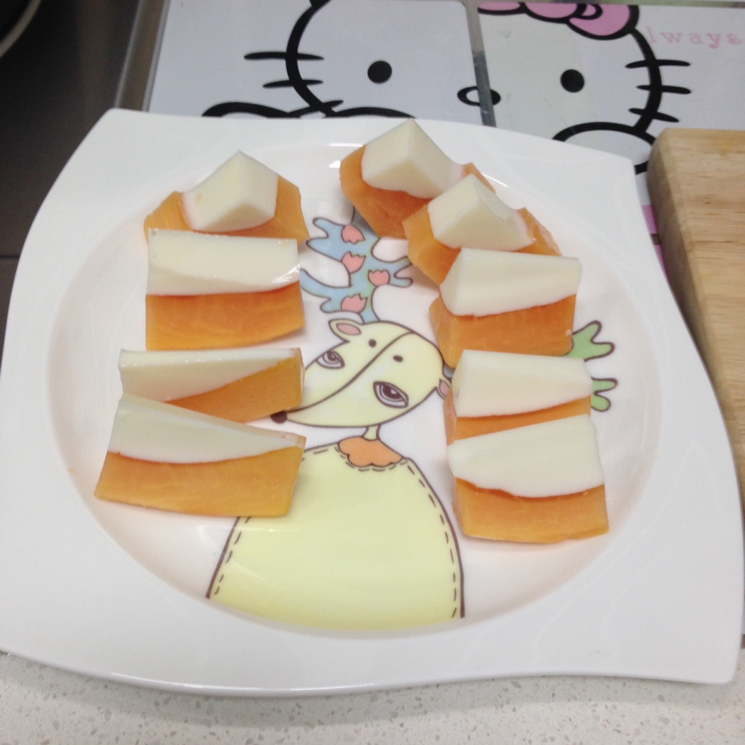 【木瓜奶冻】
