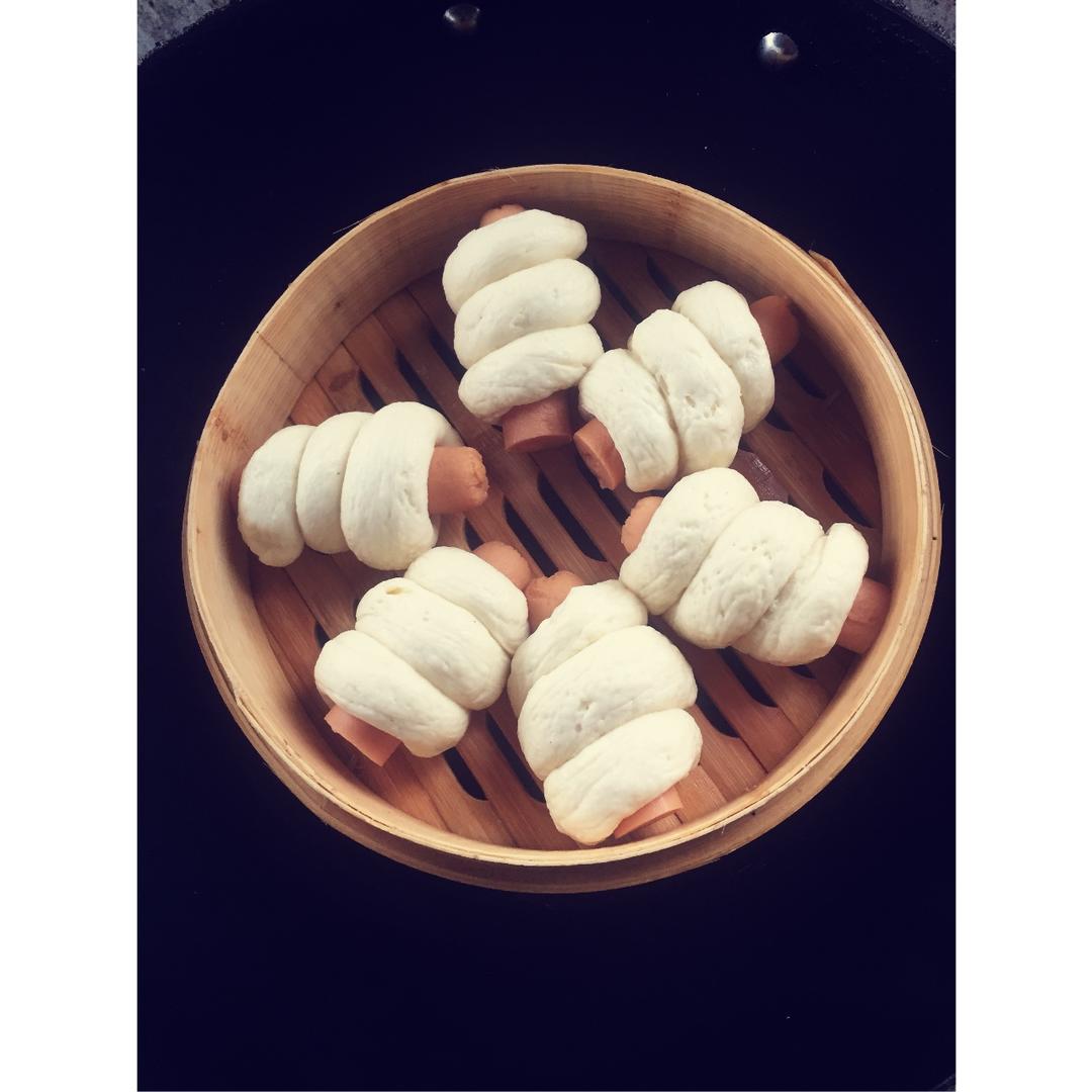 快手火腿卷～一次发酵